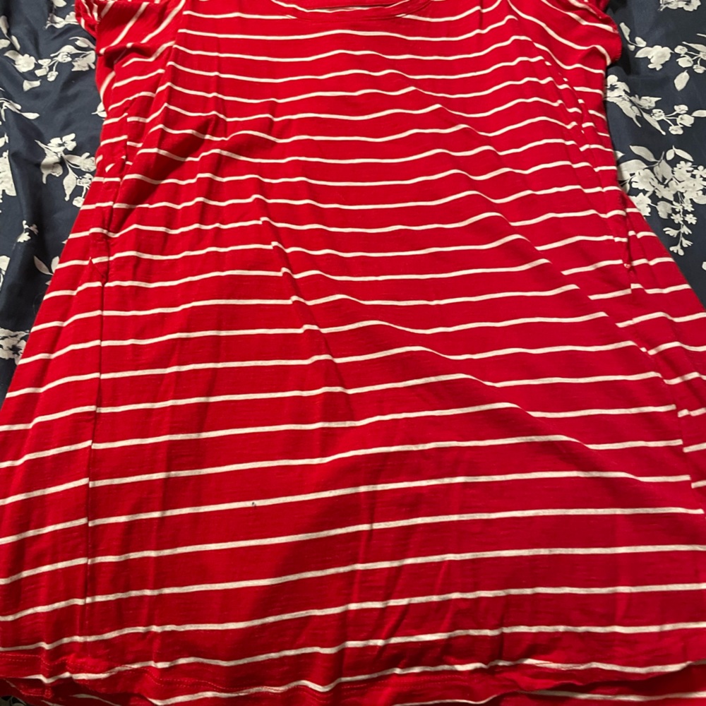 Maurice’s red stripe shirt